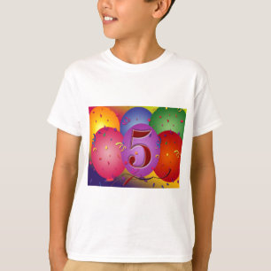 5. Geburtstags-Party-Ballondekorationen T-Shirt