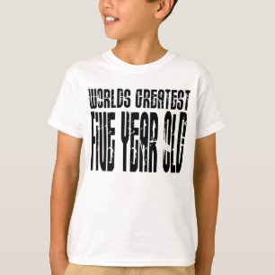 5. Geburtstags-Party-weltbestes Fünfjahresaltes T-Shirt