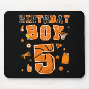 5. Geburtstagskind 5 Jahre Basketball Party 5 Jahr Mousepad