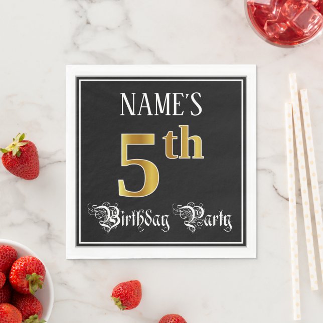 5. Geburtstagsparty - Extravagantes Drehbuch, Imit Serviette (Beispiel)