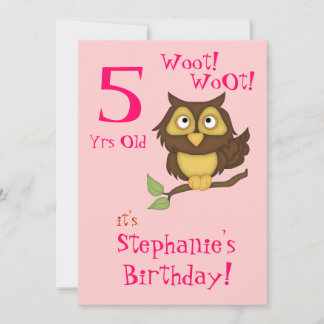5. Geburtstagsparty-Niedlich Owl+Cupcakes/Eiscreme Einladung