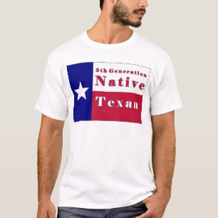 5. Generationgebürtige Texan-Flagge T-Shirt