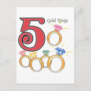5 Goldrings Postkarte