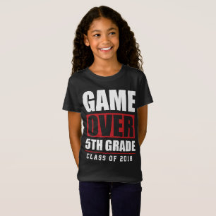 5. Grad-Abschluss-Schule fängt T-Stück der Klass T-Shirt