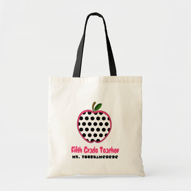5. Grad-Lehrer-Tasche - Tupfen Apple Tragetasche (Vorne)