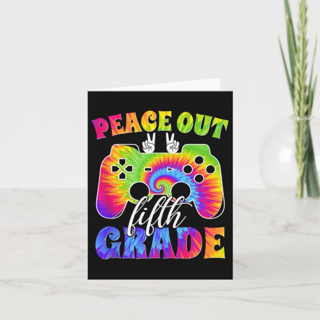 5. Grade Abschluss Decorations Peace Out 5. Gra Karte (Vorderseite)