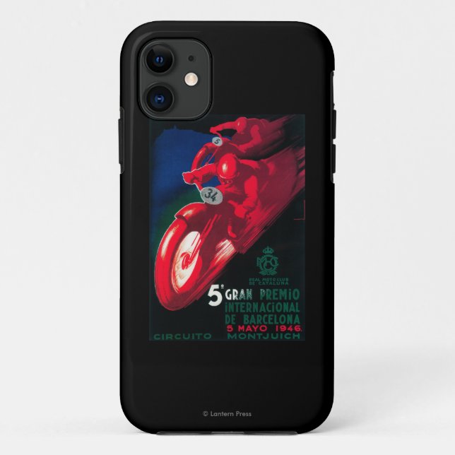 5 Gran Premio Internat'l Motorrad-Plakat Case-Mate iPhone Hülle (Rückseite)