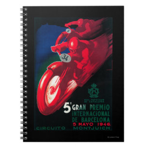 5 Gran Premio Internat'l Motorrad-Plakat Notizblock
