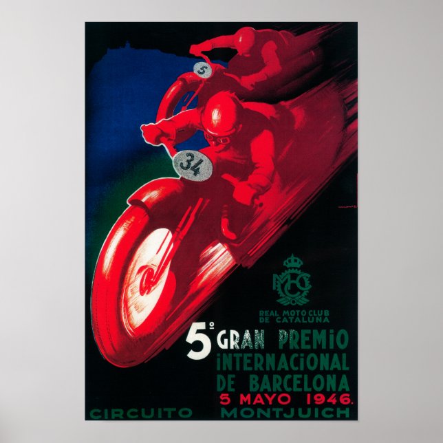5 Gran Premio Internat'l Motorrad-Poster Poster (Vorne)