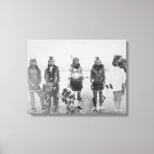 5 Grass Dance Indian Warriors Fotografie Leinwanddruck