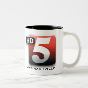 5 HD WTVF Nashville Zweifarbige Tasse