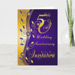 5. Hochzeitstag Einladungskarte