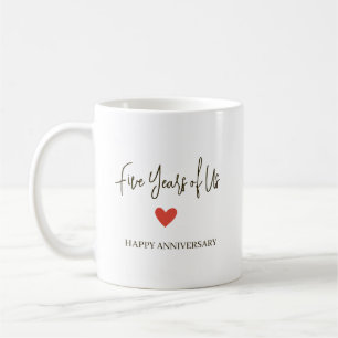 5. Hochzeitstag – Fünf Jahre unseres Lebens Kaffeetasse
