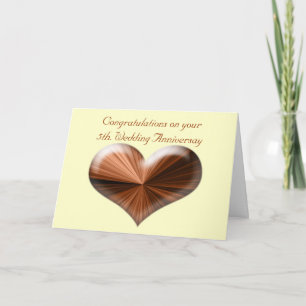 5. Hochzeitstag Grußkarte mit Vers Karte