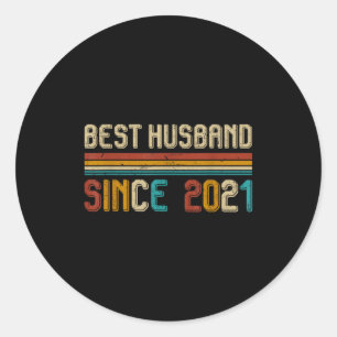 5. Hochzeitstag Ihm Ehemann Runder Aufkleber
