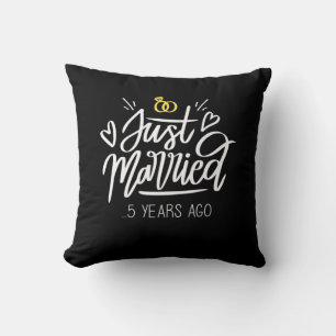 5. Hochzeitstag Kissen