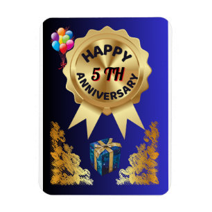 5. Hochzeitstag Magnet