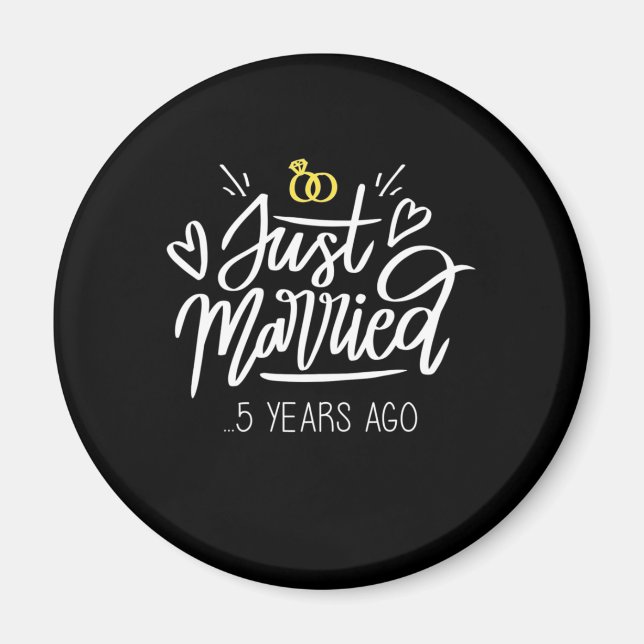  | 5. Hochzeitstag Magnet (Vorne)