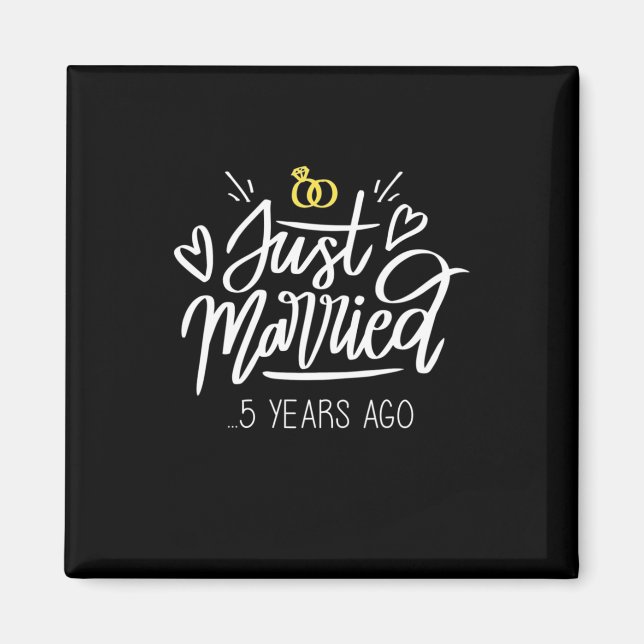 5. Hochzeitstag Magnet (Vorne)