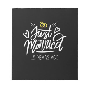 5. Hochzeitstag Notizblock