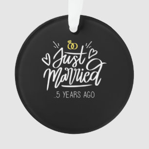 5. Hochzeitstag Ornament