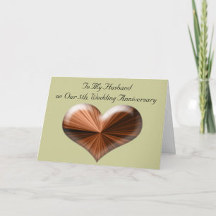 5. Hochzeitstag zu meiner Ehemannskarte Karte