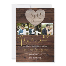 5. HOLZ Jubiläum FOTO Rustikale Einladung