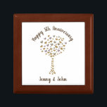 5. Holzhochzeit Erinnerungskiste<br><div class="desc">5. Jubiläum aus Holz personalisierte Geschenkboxen aus Holz.
Ein wunderschönes Geschenk für ein Paar, das fünf Jahre Ehe feiert.
Das Design zeigt einen Baum aus Herzschmetterlingen und liest "Happy 5th Anniversary".
Der gesamte angezeigte Text, einschließlich der Namen des Ehemanns und der Ehefrau, kann auf Wunsch angepasst werden.</div>