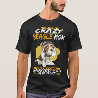 5 Ich bin die verrückte Beagle-Mama T-Shirt