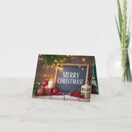5 Image Christmas Grußkarte Karte