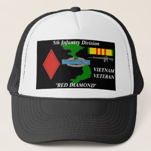 5. Infanteriedivision-Vietnam-Ball-Kappe Truckerkappe