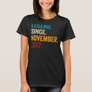 5 Jahre alt 5. Geburtstag Junge Legende seit Novem T-Shirt