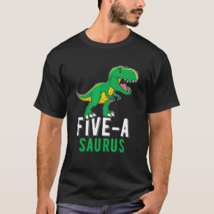 5 Jahre alt Dinosaurier Geburtstag 5. Rex Dino Fiv T-Shirt