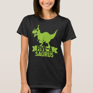 5 Jahre alt Dinosaurier Geburtstag 5. Rex Dino Fiv T-Shirt