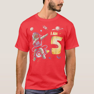 5 Jahre alt Geburtstag Junge Astronaut Space 5. Ge T-Shirt