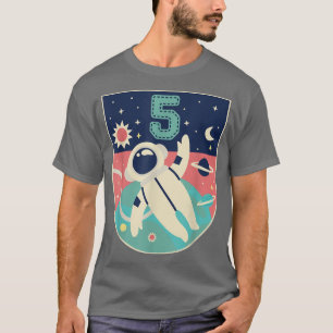 5 Jahre alt Geburtstag Junge T-Shirt Astronaut 5th