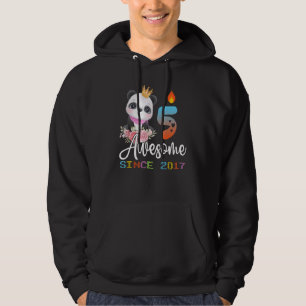 5 Jahre alt Geburtstag Panda Party Kinder Jungen M Hoodie