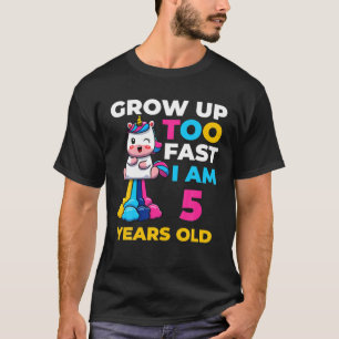 5 Jahre alt Geburtstag wird zu schnell 5. Geburtst T-Shirt