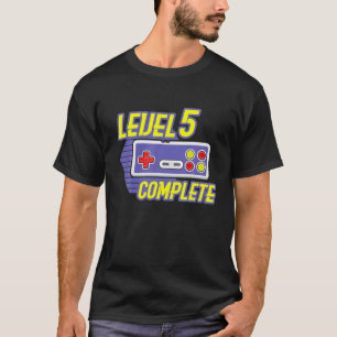 5 Jahre alt Geschenke Stufe 5 Vollständiges Videos T-Shirt