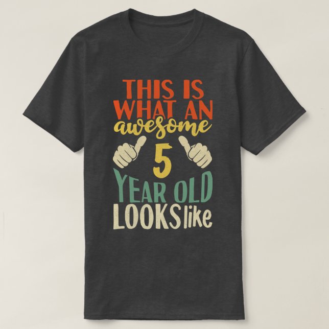 5 Jahre alt T-Shirt (Design vorne)