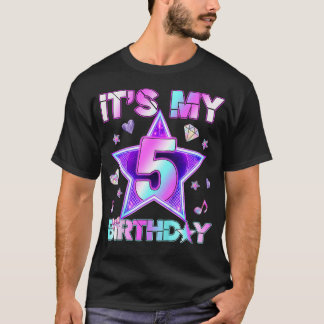 5 Jahre alte Geburtstags Kpop Kleinkind 5. Geburts T-Shirt