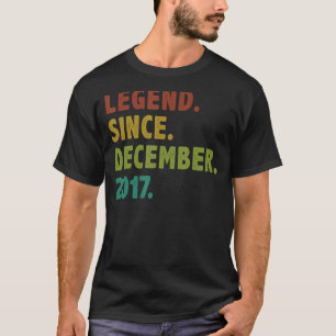 5 Jahre alte Legende Seit Dezember 2017 5. Geburts T-Shirt