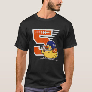 5 Jahre alter amerikanischer Fußball Geburtstagsku T-Shirt