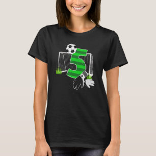 5 Jahre alter Fußball Spieler 5. Geburtstagsparty  T-Shirt