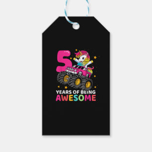5 Jahre Altes Einhorn Reitmonster Truck 5. Geburt Geschenkanhänger