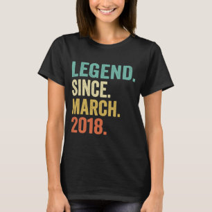 5 Jahre altLegend Seit März 2018 5. Geburtstag Bo T-Shirt