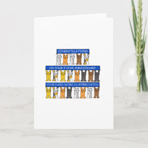 5 Jahre Arbeit Jahrestag Herzlichen Glückwunsch Ka Karte