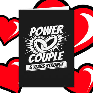 5 Jahre Comic Super Power 5 Jahre Jubiläum Karte