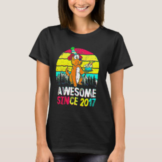 5 Jahre großartig seit 2017 5. Geburtstag Vintage T-Shirt