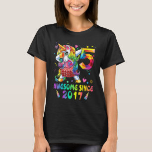 5 Jahre Phantastisch seit 2017 Dabbing Unicorn 5. T-Shirt